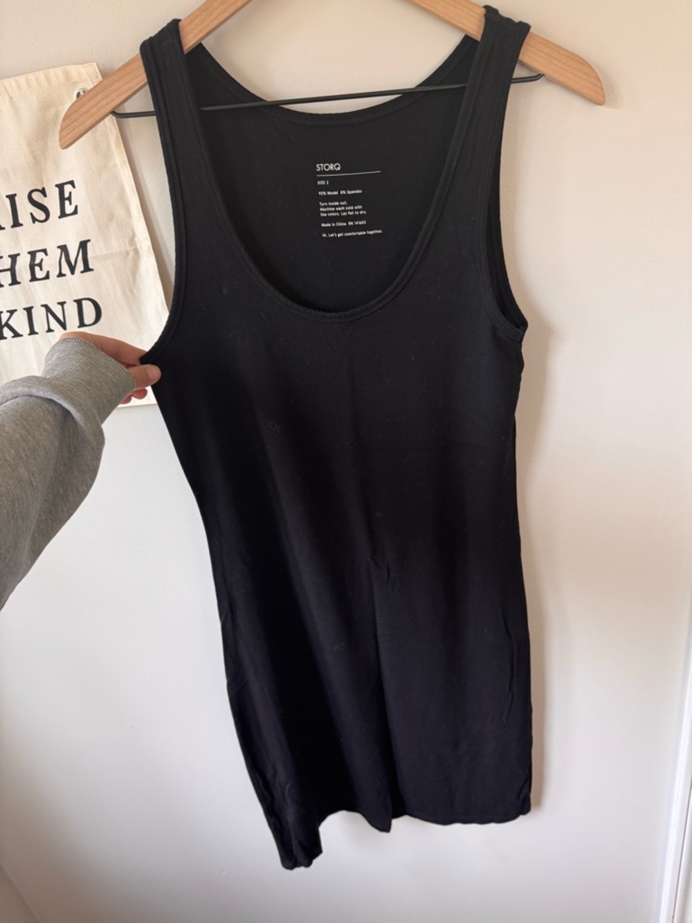 Storq scoop neck tank stretch dress size 2